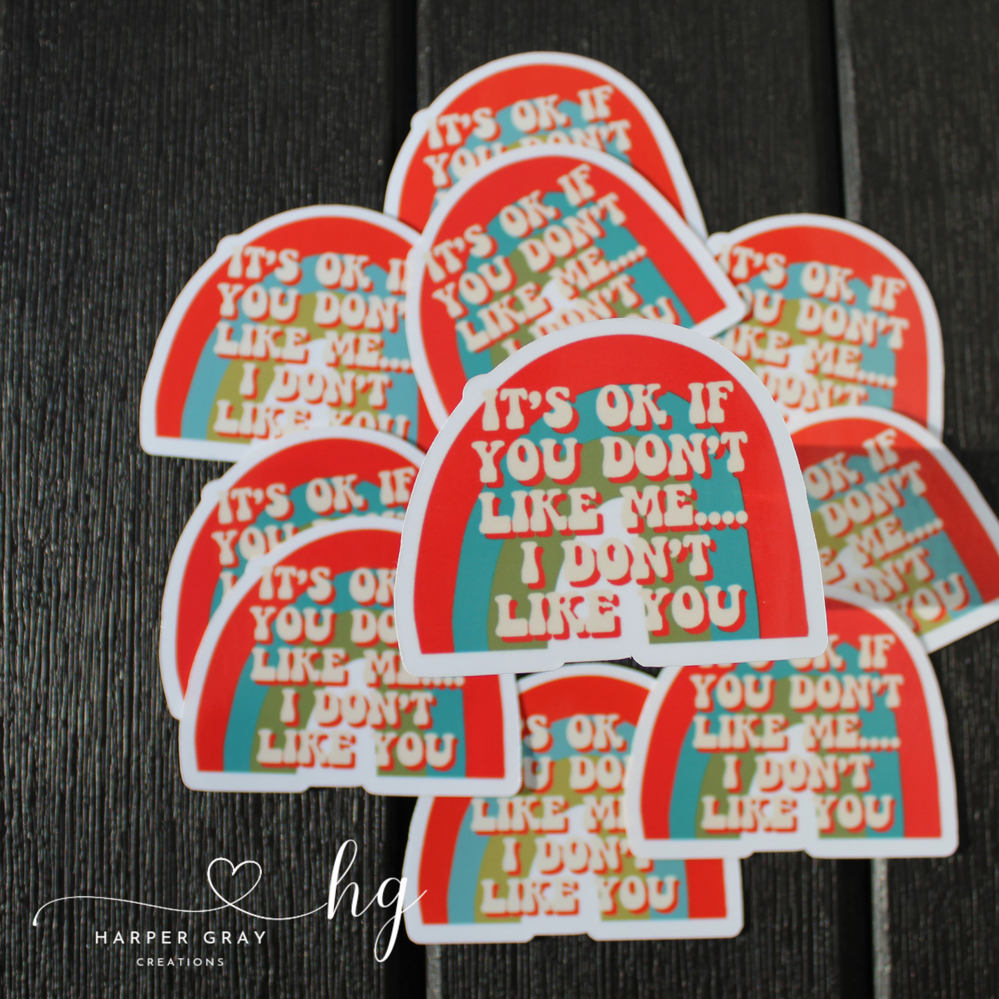 Rainbow Sassy 3" sticker