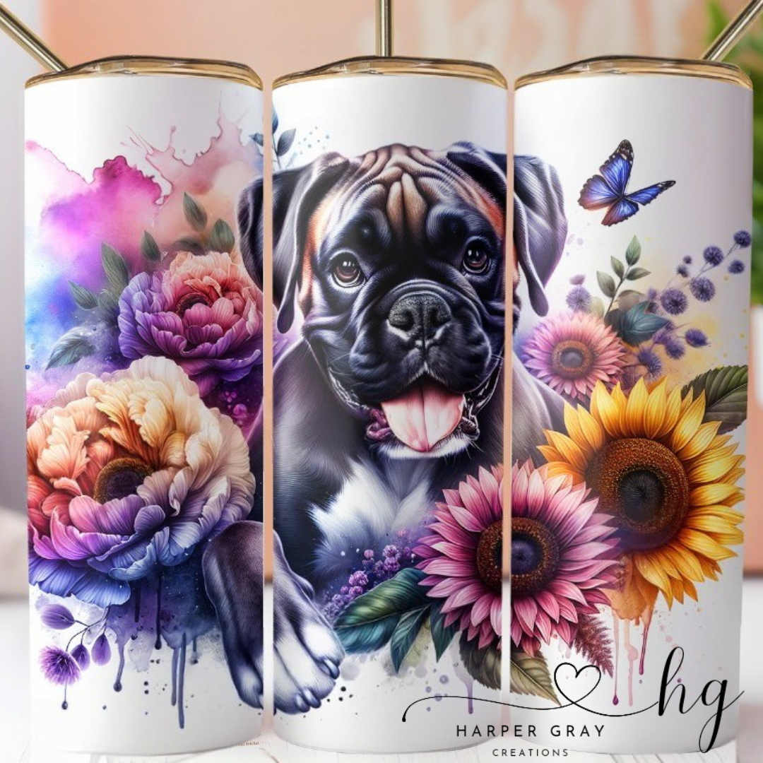 Floral Boxer 20oz Tumbler